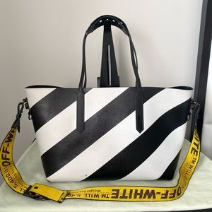 Authentic "Off White" Virgil Abloh Handbag (Tote with Crossbody Strap)